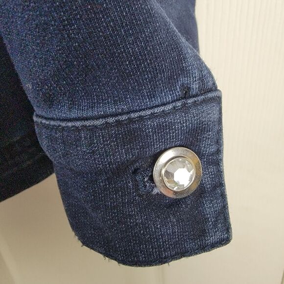 Quacker factory dreamjeannes knit denim jacket xl - Picture 5 of 9